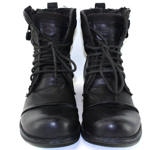 Bunker Leather Military Combat Style Boots Womens  (US 7/EU 40) - Picture 2 of 12